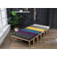 Banc de salle à manger touffeté à pieds tournés, brun clair-1959979477-1959979476