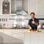 Hotte de cuisine murale 30 pouces 600 CFM convertible en acier inoxydable avec DEL réglable, contrôle des mouvements-119881709-124965666