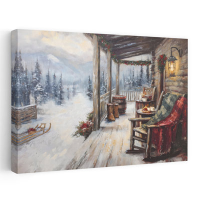 Reproduction d'art mural paysage d'hiver