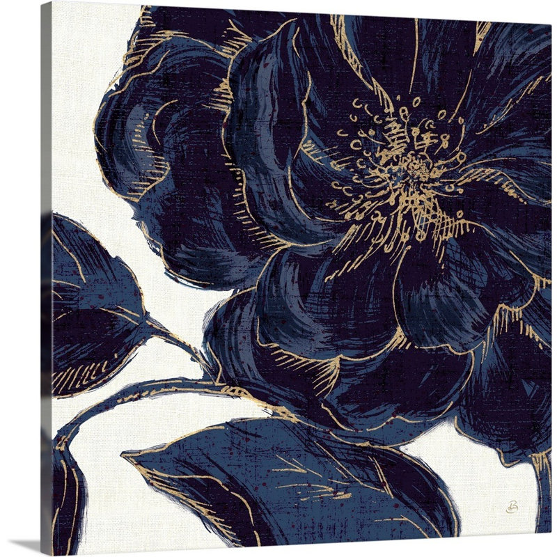 «Indigo Garden II», reproduction d'impression, H 24 po x l 24 po x P 1,5 po, Toile
