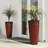 31"H Set Of 2 Oversized Eco-Friendly PP And Stone Honeycomb Textured  Tall Plastic Planter-1441709047