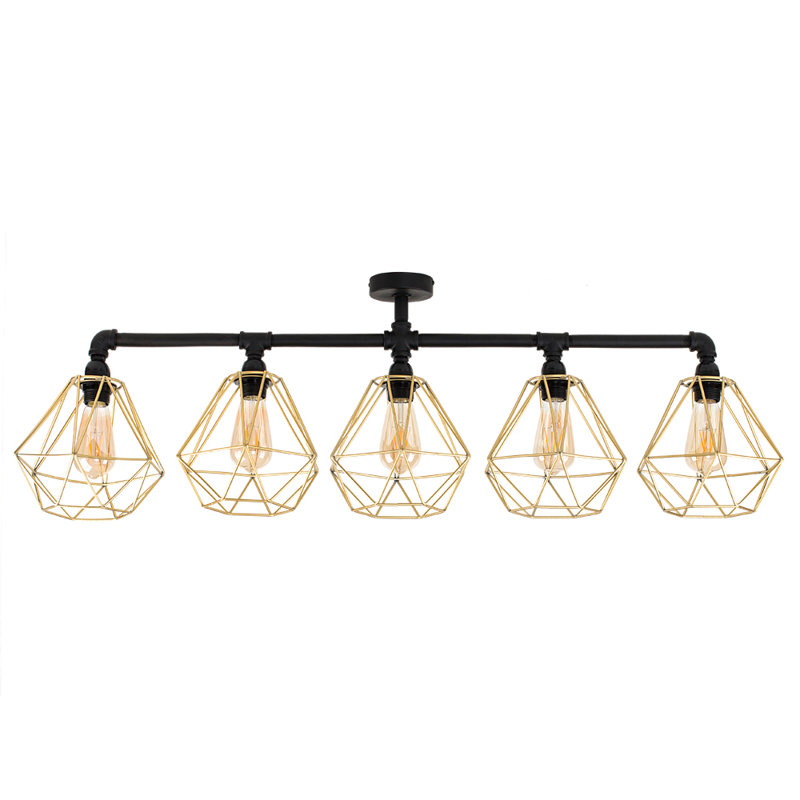 Hanley Flush Mount, Gold, No