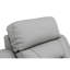 Fauteuil inclinable moderne en cuir avec support lombaire et système à 8 ressorts sinueux - 43,08 po Largeur gris