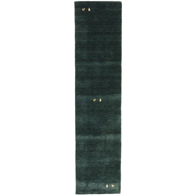 Tapis vert foncé Tribal Gabbeh