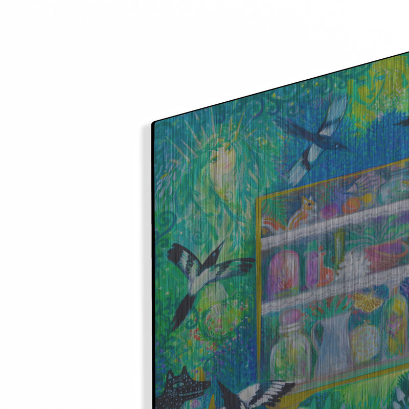 Red Barrel Studio 'Magical Forest' by Oxana Zaika Metal Wall Art, 12" H x 16" W