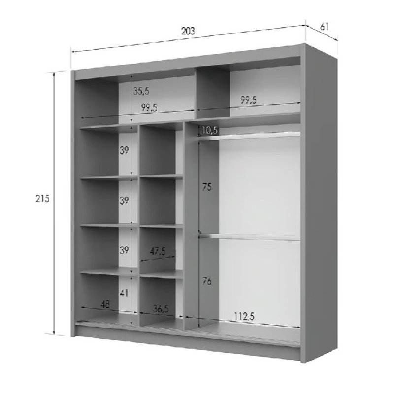 Manufactured Wood Wardrobe