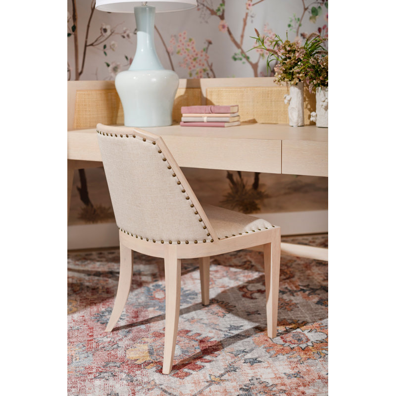 Aria Upholstered Dining Chair, Oak