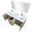 Lancy 60 in W x 20 in D Double Bath Vanity Mirror and Faucet Set-113288465