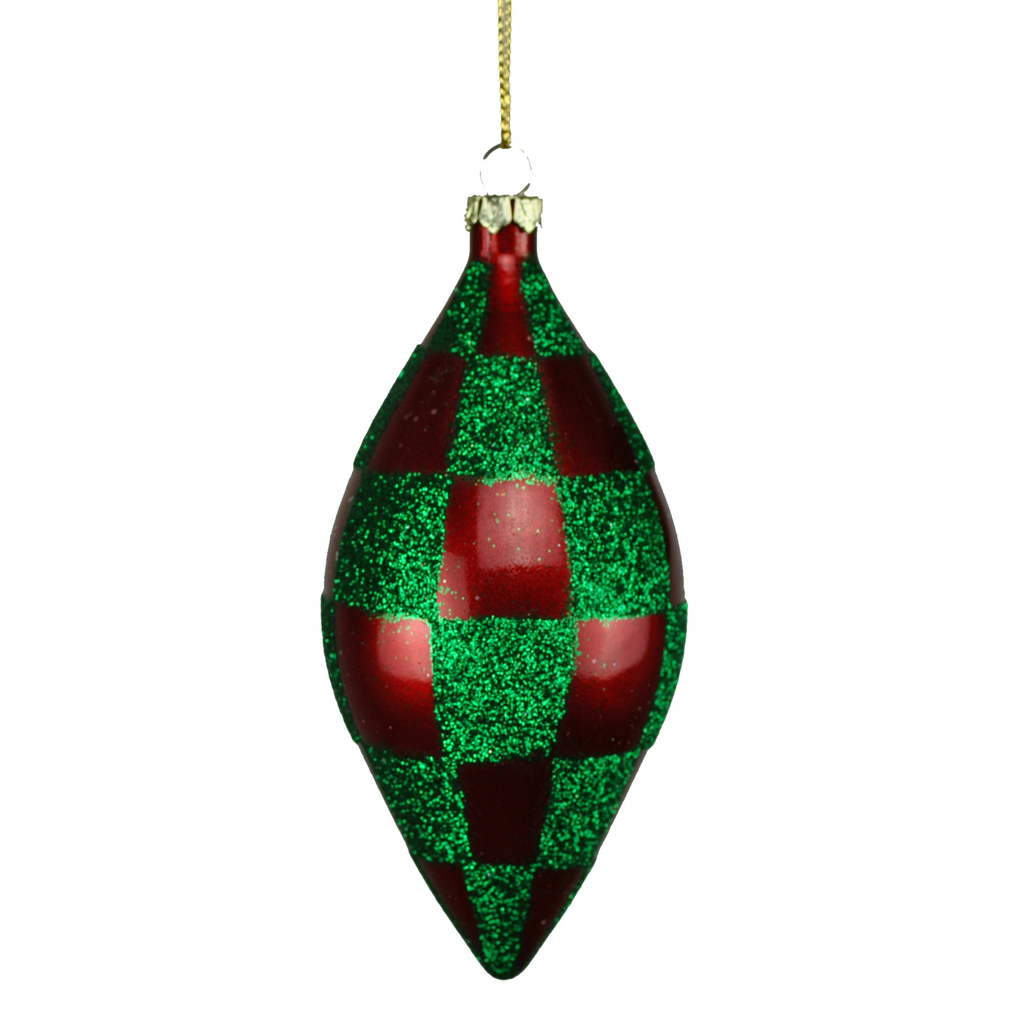 Finial Ornament, Red/Green