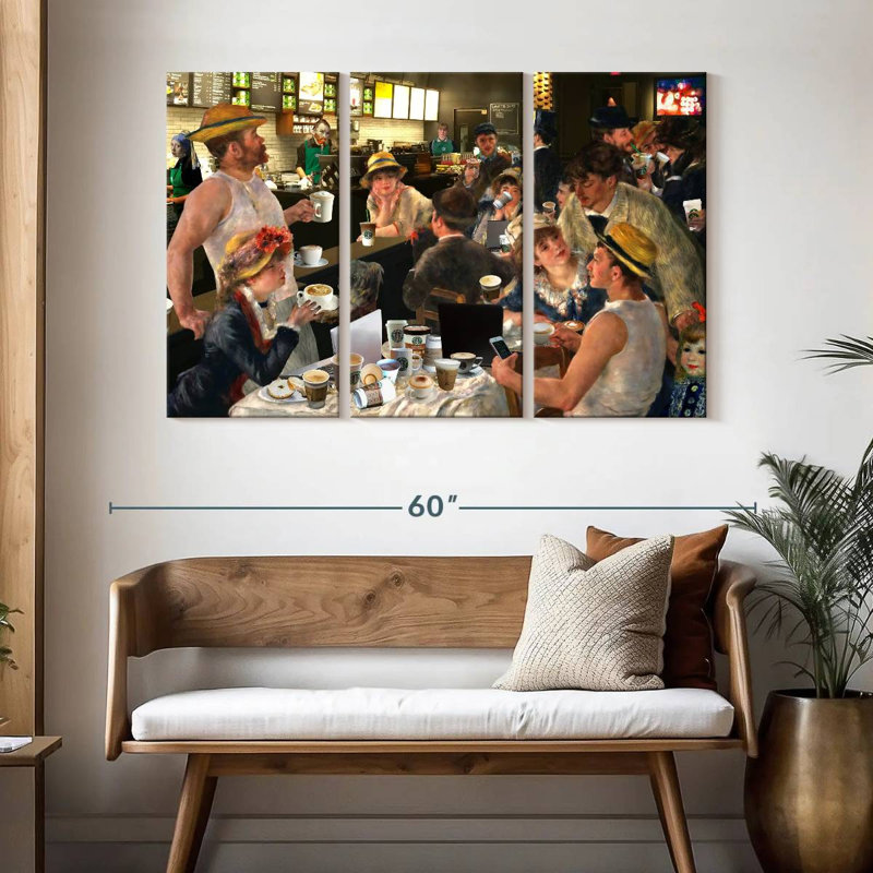 Yarlin Luncheon Of The Cappuccino Party, 32" H x 50" W