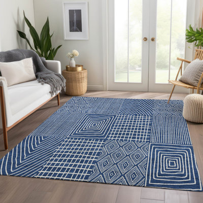 Tapis géométrique de qualité supérieure lavable à la machine AMF990 Natoma