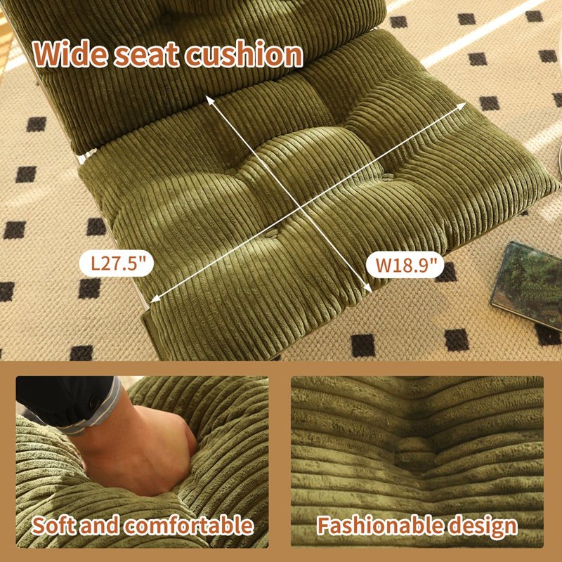 Chaises de canapé rembourrées à coussin souple, Vert