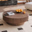Table basse ronde avec rangement, table basse moderne, table d'appoint, table de salon-922394634