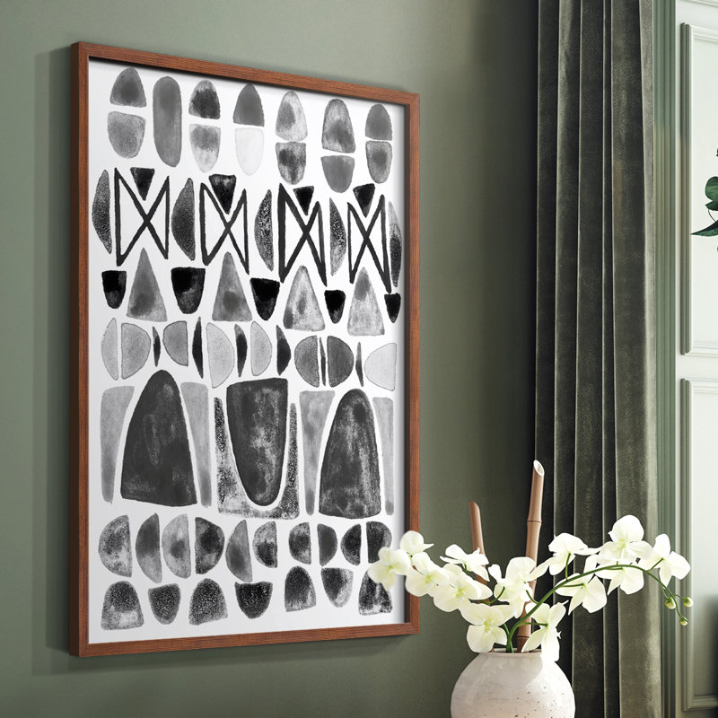 «Gray Arches III», reproduction encadrée - bois massif, H 14 po x l 11 po, Cadre photo brun simple