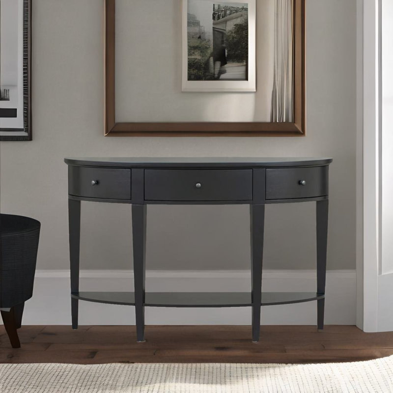 Console bleu marine minimaliste, Noir