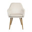 46cm H Upholstered Metal Upholstered Back Armchair-58227256-58227253