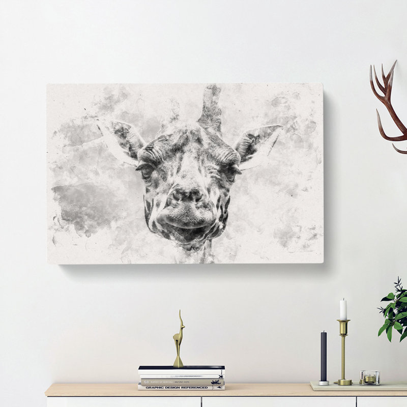 Wonderful Giraffe - Wrapped Canvas, 35cm H x 50cm W x 3cm D