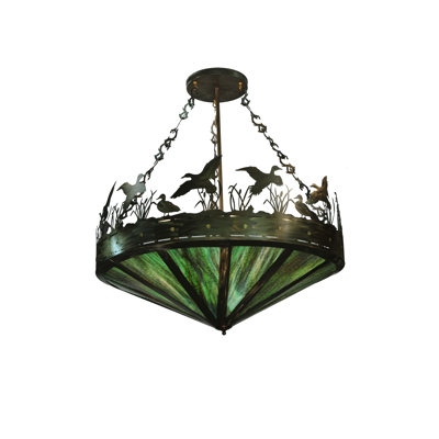9 - Light Dimmable Geometric Chandelier