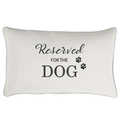 Indoor/Outdoor Lumbar Embroidered Pillow Reserved