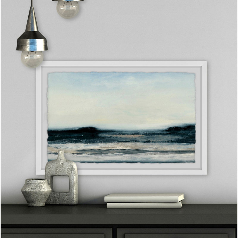 Ocean Tide I 1 Piece Single Picture Frame Painting, 41cm H x 61cm W x 4cm D