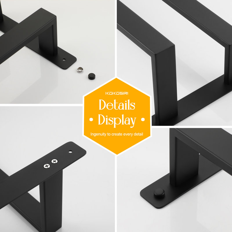 15.7" Wall Mounted Towel Bar, Matte Black