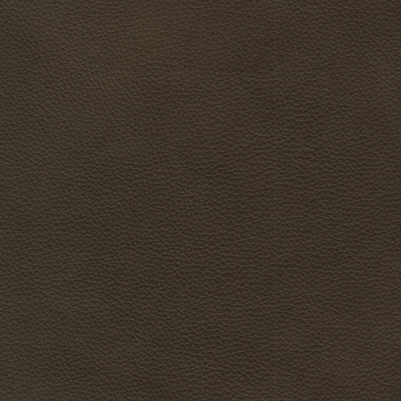 Repose-pieds rembourré Tandre, Cuir véritable brun