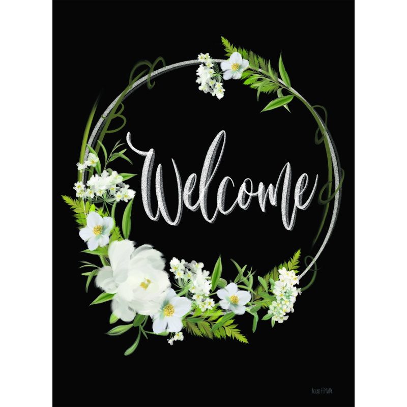 Welcome - reproduction sur toile tendue, H 16 po x l 12 po