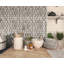 0.62" x 2" Marble/Metal Grid Mosaic Wall Tile