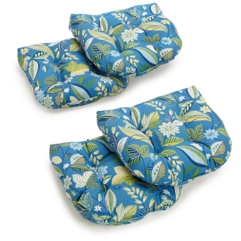 Outdoor 5'' Rocking Chair Seat Cushion, Skyworks Caribbean