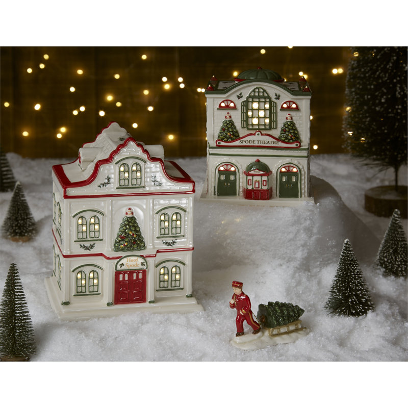 Spode Christmas Tree Figural Led Village Theatre