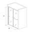 Porte de douche 60 "x l 70" avec porte en verre transparent et poignée-90863404