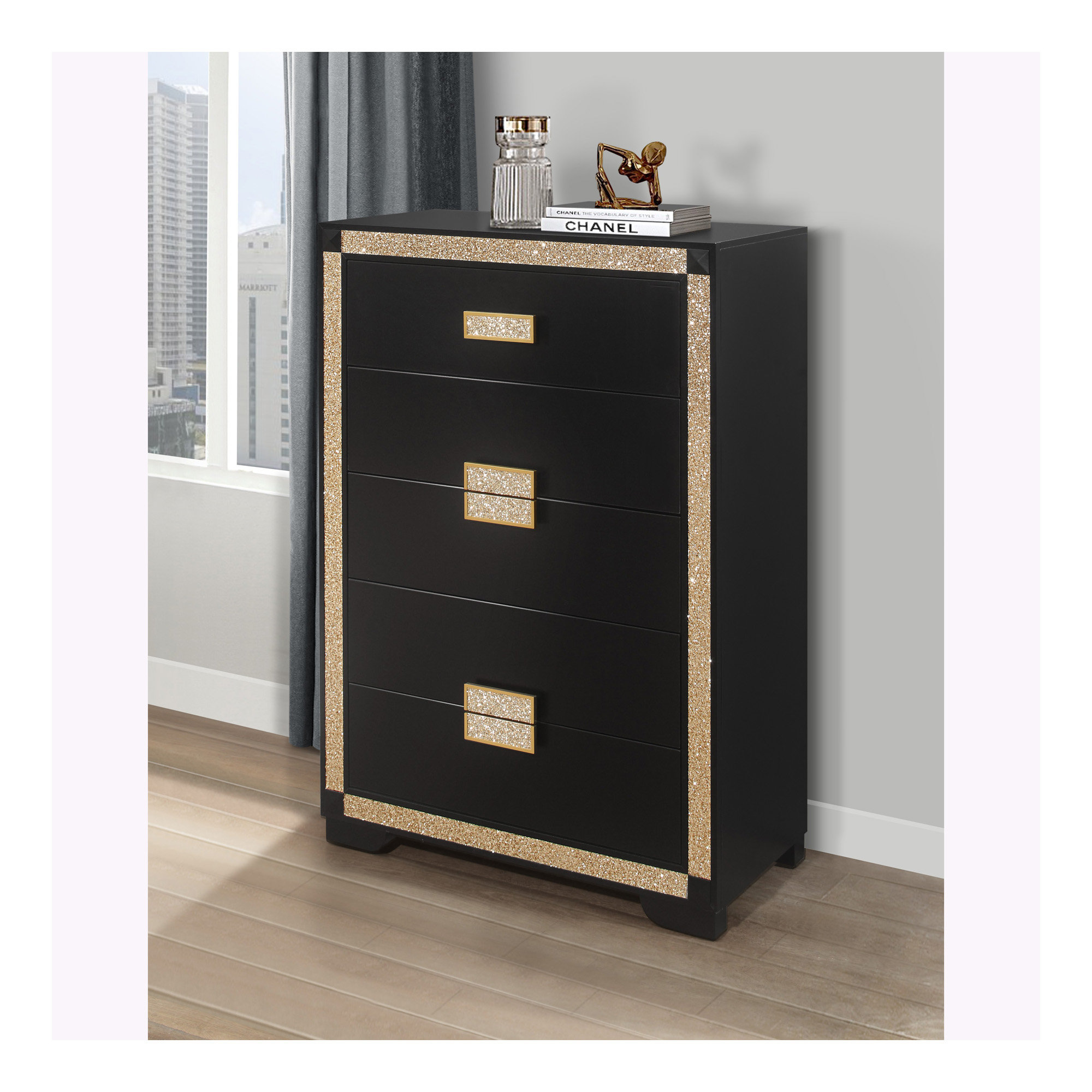 RANGLEY CHEST - BLACK