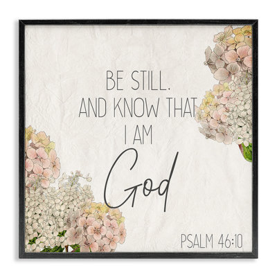 «Be Still», motif de fleurs, estampe numérique par Kim Allen