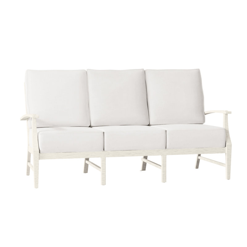 Canapé Croquet en aluminium - Craie, Welt + Standard Fill, Blanc naturel, Craie