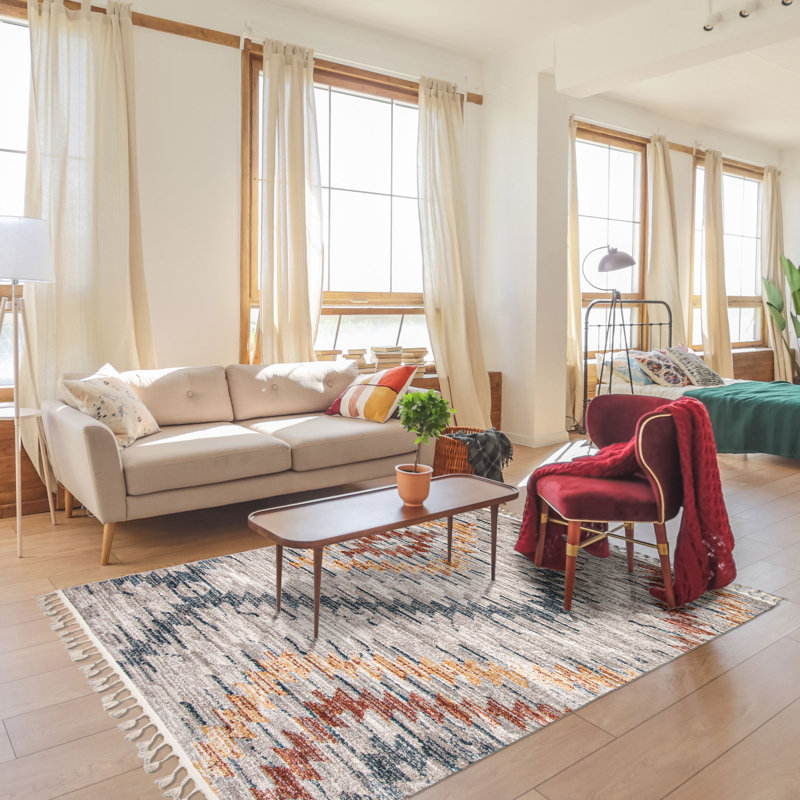 Abdul-Rahim Chevron Indoor Rug, Rectangle 7'10" x 10'5"