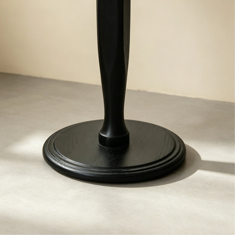  Table de bout 21 po H, Black-stained Poplar