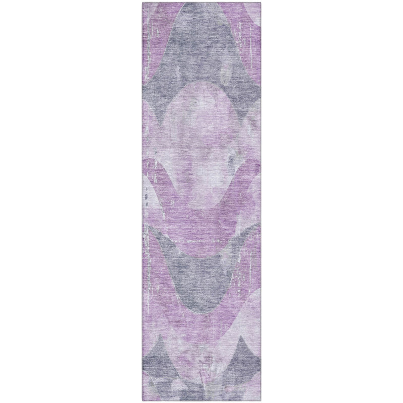 Premium Machine Washable Maag AMF1786 Swirls Rug, Runner 2'3" x 7'6"