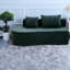 Canapés modulaires spacieux spacieux, mousse et polyester, salon de luxe