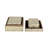 Set Of 3 6/7/9" Mosaic Boxes, Champagne