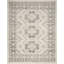 Tapis oriental en polyester / polypropylène tissé à la machine Keyshaun - gris / ivoire-1203030146
