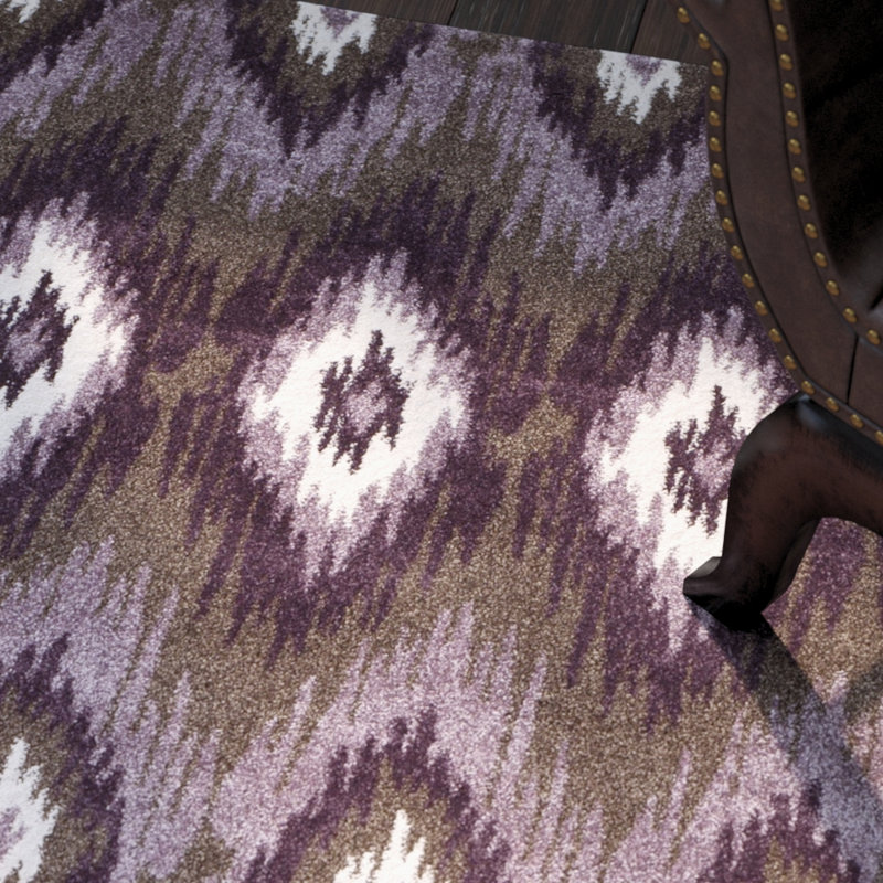Voight Performance Ikat Rug, Rectangle 4' x 6'