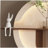Adjustable 3-Color LED Sandstone Double-Disc Wall Art with Simulated Greenery, 3D Sculpture featuring Glass Vase & Rabbit Statue, Remote-Controlled Light Strips for Living Room, Bedroom & Hallway