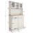 Tall  Storage Cabinet With 3 Adjustable Shelves, 2 Drawers And 1 Tilt Out Trash Cabinet