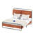 Upholstered Metal Canopy Bed-862300150-856990019