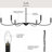 Ilia 6-Light Matte Black Extra Large Chandelier-127380252-130942682
