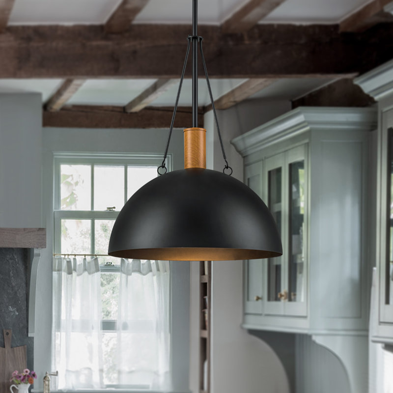 15" Single-Light Industrial Dome Pendant