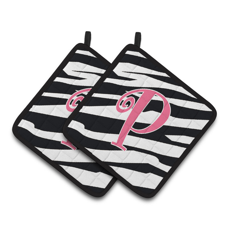 Caroline's Treasures Zebra Polyester Potholder, P