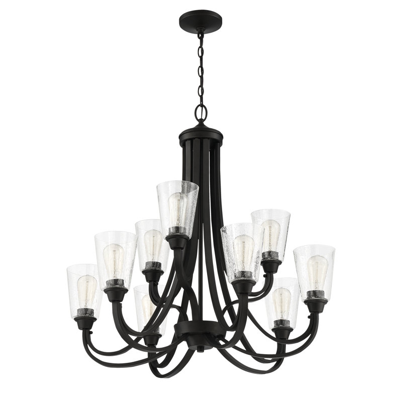 Lustre traditionnel ombré 9 lumières ozdemir, Espresso