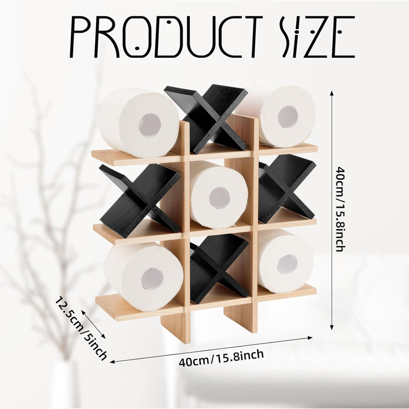 Porte-papier hygiénique Tic Tac Toe