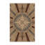 Tapis doux et moelleux Art Deco Starburst en brun - reliure beige-1732534751